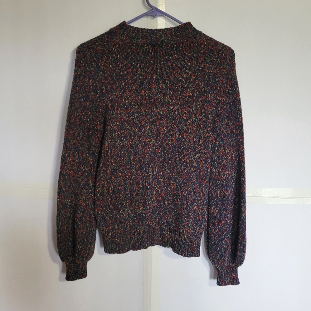 Anthro Seen Worn Kept Colorful Knit Sweater - Picture 5 of 7